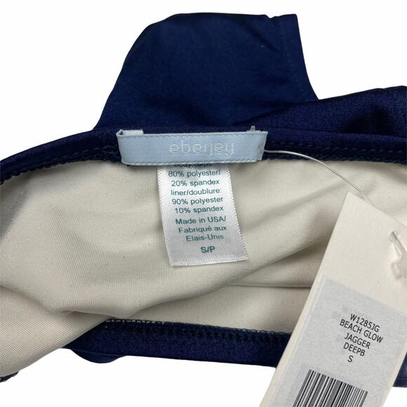 EberJey Beach Glow Jagger Bikini Bottom Navy Small - Picture 5 of 7